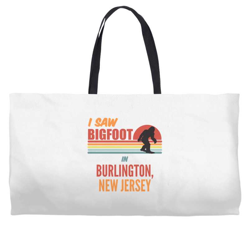 Bigfoot Lives In Burlington New Jersey Sweatshirt Weekender Totes | Artistshot