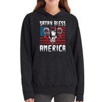 Satan Bless America American Flag 4th Of July T Shirt Vintage Hoodie | Artistshot