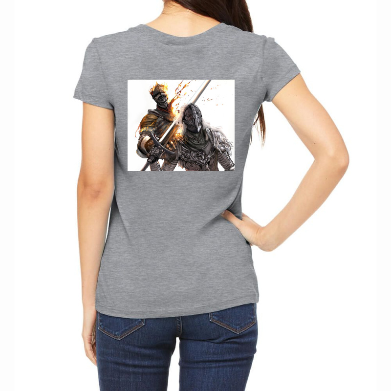 Ashen One And The Tarnished Women's V-Neck T-Shirt by Dinh Quan | Artistshot