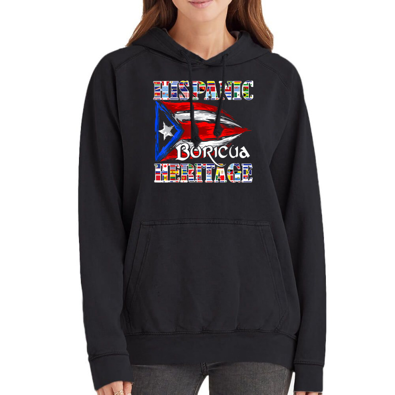 Hispanic Heritage Boricua Puerto Rican Flag Latin America T T Shirt Vintage Hoodie by spizerrleppleq | Artistshot