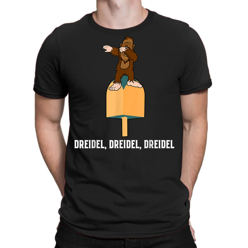 Bigfoot Dabbing Dreidel Funny Hanukkah Jewish Shirt T-shirt | Artistshot