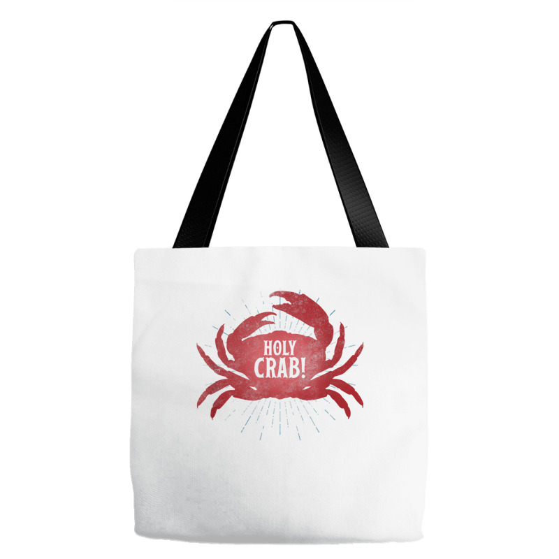 Holly Crab Funny Gift Tee Shirt Crustacean Zoology Nerd Tote Bags | Artistshot