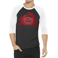 Holly Crab Funny Gift Tee Shirt Crustacean Zoology Nerd 3/4 Sleeve Shirt | Artistshot