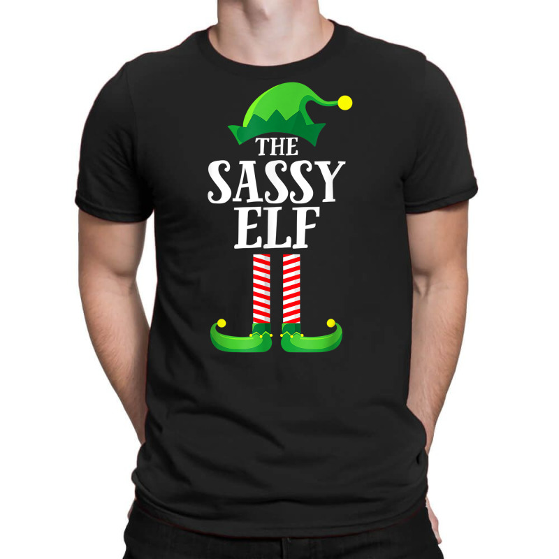 Sassy Elf Matching Family Group Christmas Party Pajama T Shirt T-shirt | Artistshot