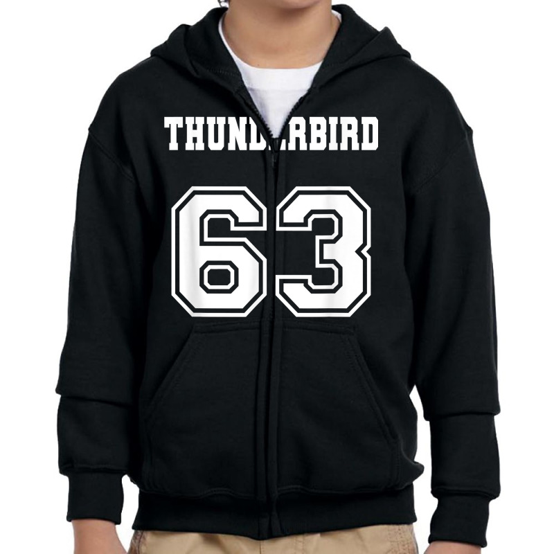 Jersey Style Thunderbird 63 1963 Muscle Classic Car T Shirt Youth Zipper Hoodie | Artistshot