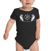 Vegvisir Ravens Odin's Hugin And Munin T Shirt Baby Bodysuit | Artistshot