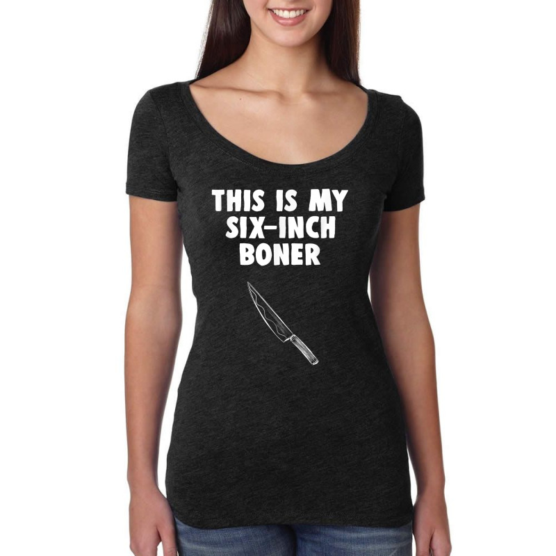 Funny Butcher T Shirt Boning Knife Humor Gift Women's Triblend Scoop T-shirt by cm-arts | Artistshot