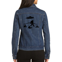 Bigfoot Ladies Denim Jacket | Artistshot