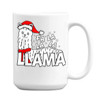 Cute Llama Shirt   Fa La La La Llama Christmas T Shirt 15 Oz Coffee Mug | Artistshot