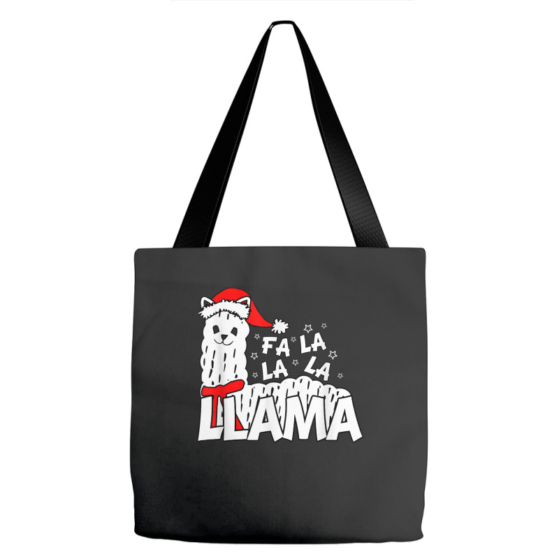 Cute Llama Shirt   Fa La La La Llama Christmas T Shirt Tote Bags | Artistshot