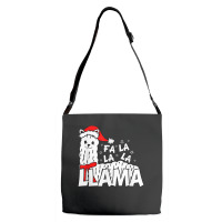 Cute Llama Shirt   Fa La La La Llama Christmas T Shirt Adjustable Strap Totes | Artistshot