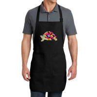 Geometric Tortoise T Shirt. Herringbone Turtle Shirt. Full-length Apron | Artistshot