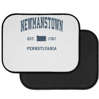 Newmanstown Pennsylvania Pa Vintage Athletic Navy Sports Des T Shirt Rear Car Mat | Artistshot