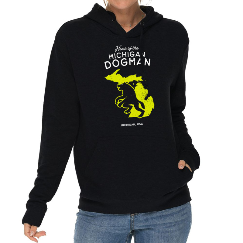 Home Of The Michigan Dogman, Home, Of The Michigan, Dogman, Home Of Th Lightweight Hoodie | Artistshot