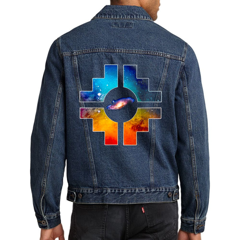 Chakana Inca Galaxy, Chakana, Inca, Galaxy, Chakana Inca Galaxys, Chak Men Denim Jacket by cm-arts | Artistshot