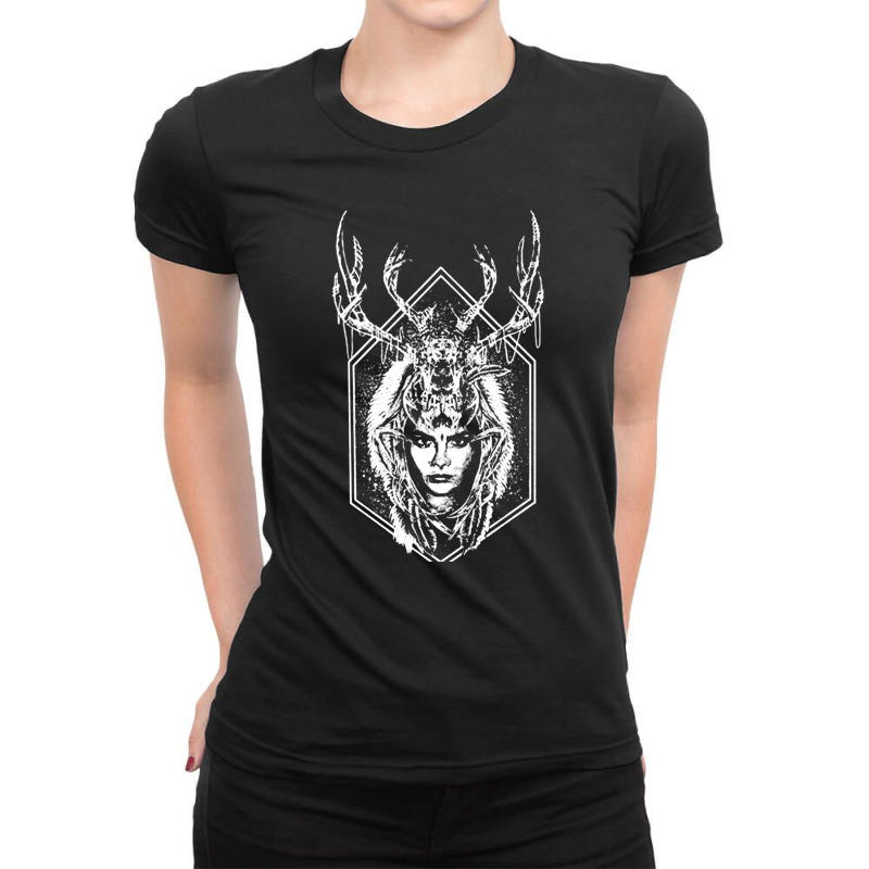 Gothic Forest Shaman, Gothic, Forest, Shaman, Gothic Forest Shamans, G Ladies Fitted T-Shirt by cm-arts | Artistshot