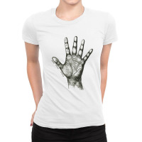 Palmistry Hand T Shirt Psychic Gifts T Shirt Ladies Fitted T-shirt | Artistshot