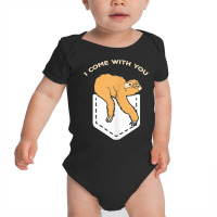 Sloth Pocket Shirt Cute Baby Sloth Come With You Funny Gift Baby Bodysuit | Artistshot