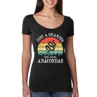 Just A Grandpa Who Loves Anacondas T Shirt Women's Triblend Scoop T-shirt | Artistshot