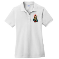 Praying La Calavera Catrina   Santa Muerte   Sugar Skull T Shirt Ladies Polo Shirt | Artistshot