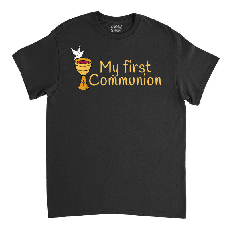 First Communion Christian Church Holy Grandson Son T Shirt Classic T-shirt | Artistshot