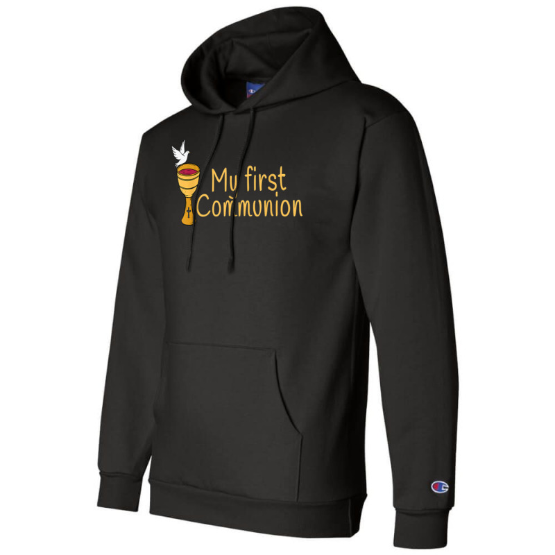 First Communion Christian Church Holy Grandson Son T Shirt Champion Hoodie | Artistshot