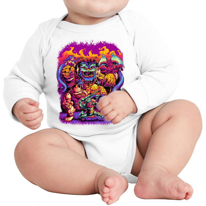 Ghosts 'n' Goblins Long Sleeve Baby Bodysuit by PamelaAnnHarris | Artistshot