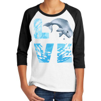 Love Beluga Whale Sea Animals Marine Mammal Whales Sweatshirt Youth 3/4 Sleeve | Artistshot