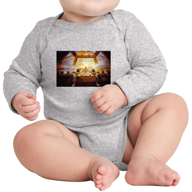 The Sacrament Of The Last Supper Dali Surrealist Long Sleeve Baby Bodysuit | Artistshot