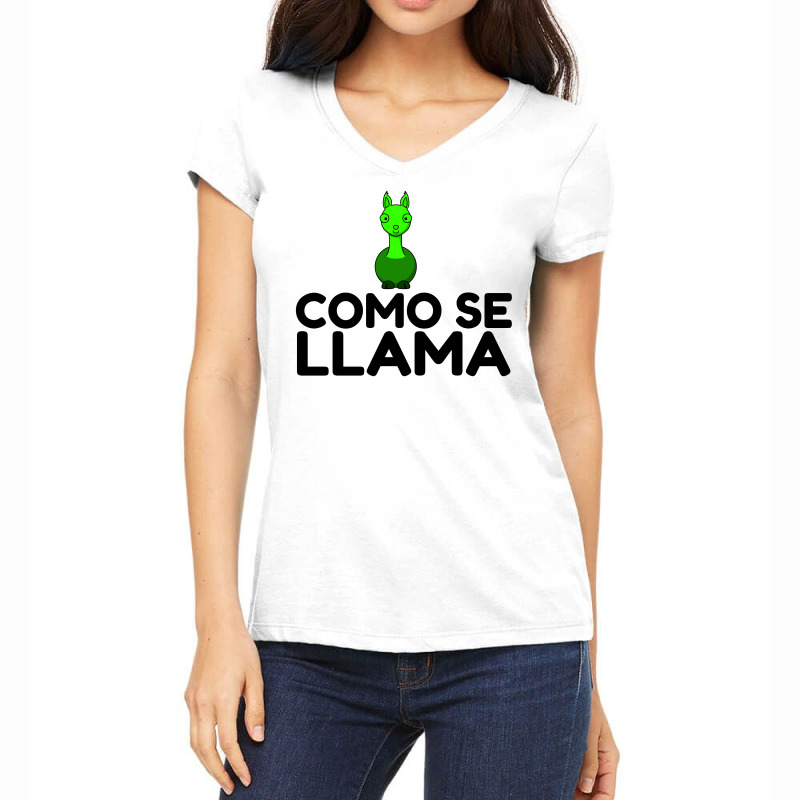 Como Se Llama Women's V-Neck T-Shirt by Perfect Designers | Artistshot