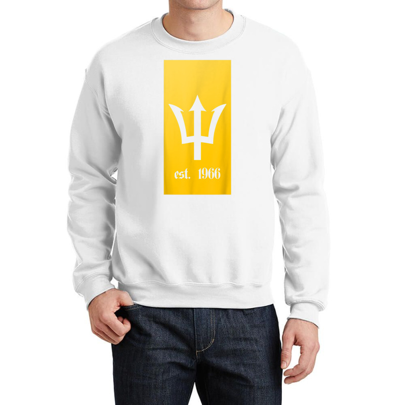 Bajan Shirt Barbados Est 1966 Trident Crewneck Sweatshirt | Artistshot