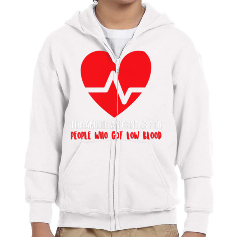 Anemia Low Blood Awareness Shirt Youth Zipper Hoodie by cm-arts | Artistshot