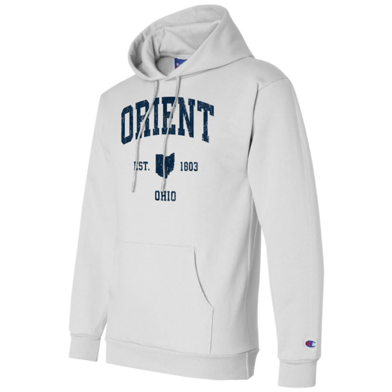 Orient Ohio Oh Vintage Athletic Navy Sports Design T Shirt Champion Hoodie | Artistshot