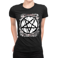 Satanic Pentagram Satan Gothic Ladies Fitted T-shirt | Artistshot