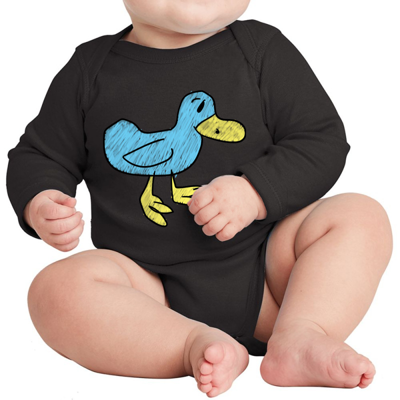 Blue Duck - That's Quacktastic! Long Sleeve Baby Bodysuit | Artistshot