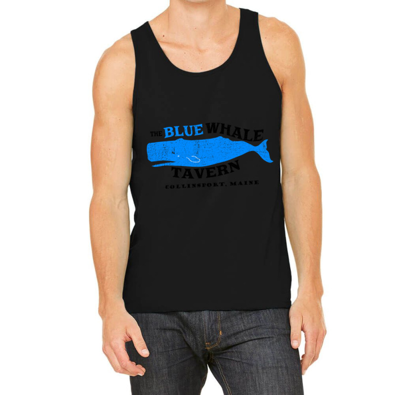 Blue Whale Tavern Distressed Tank Top by poppyallen | Artistshot