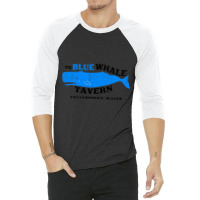 Blue Whale Tavern Distressed 3/4 Sleeve Shirt | Artistshot