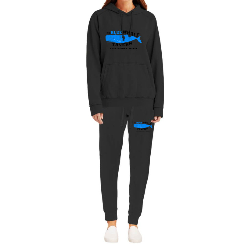 Blue Whale Tavern Distressed Hoodie & Jogger set by poppyallen | Artistshot