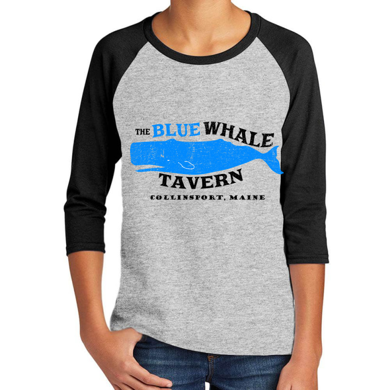 Blue Whale Tavern Distressed Youth 3/4 Sleeve by poppyallen | Artistshot