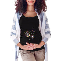 Wine Dandelion Flower Funny Maternity Scoop Neck T-shirt | Artistshot