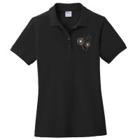 Wine Dandelion Flower Funny Ladies Polo Shirt | Artistshot