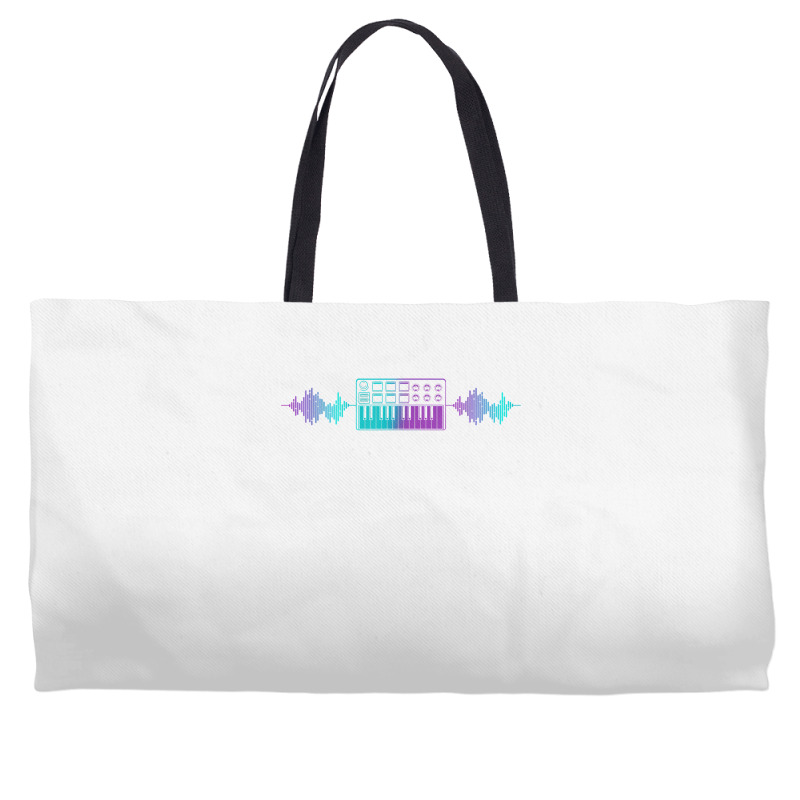 Retro Synthesizer Keyboard Electro Music Producer T Shirt Weekender Totes | Artistshot