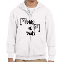 Trick Or Treat Youth Zipper Hoodie | Artistshot