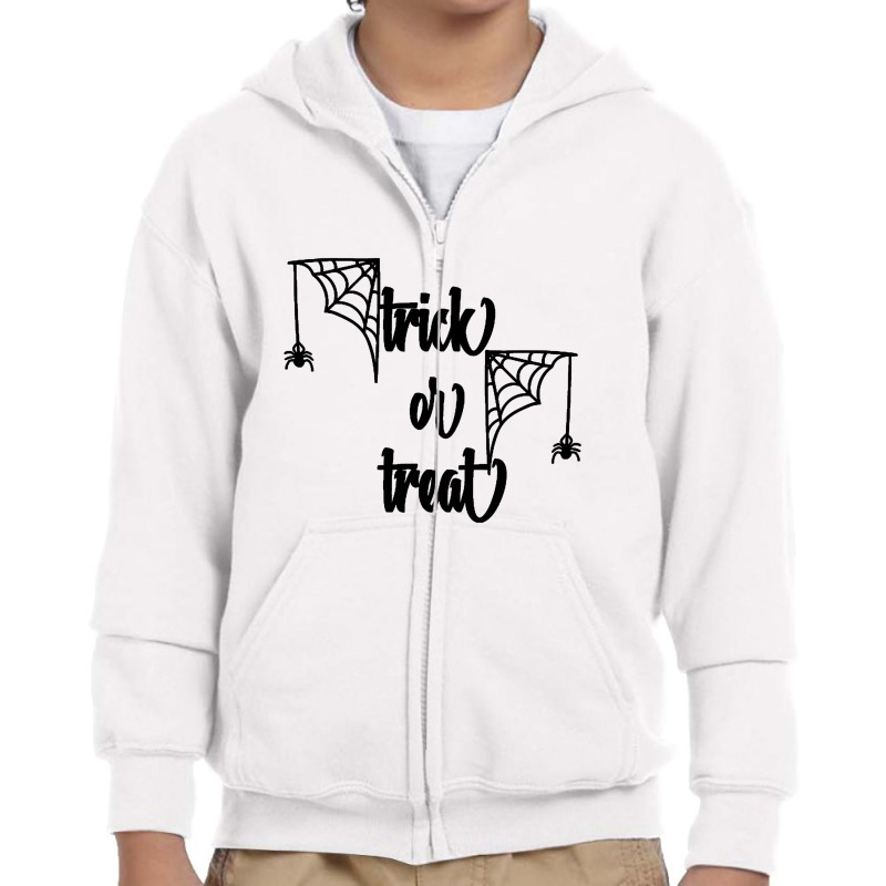 Trick Or Treat Youth Zipper Hoodie by dannytishaa | Artistshot