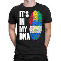 Nicaraguan And Guinean Mix Dna Flag Heritage Premium T-shirt | Artistshot