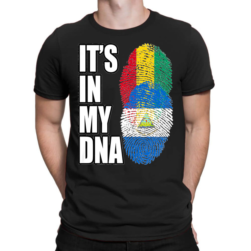 Nicaraguan And Guinean Mix Dna Flag Heritage Premium T-shirt | Artistshot