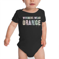 Winners Wear Orange Summer Camp Team Color War Game Event T Shirt Baby Bodysuit | Artistshot