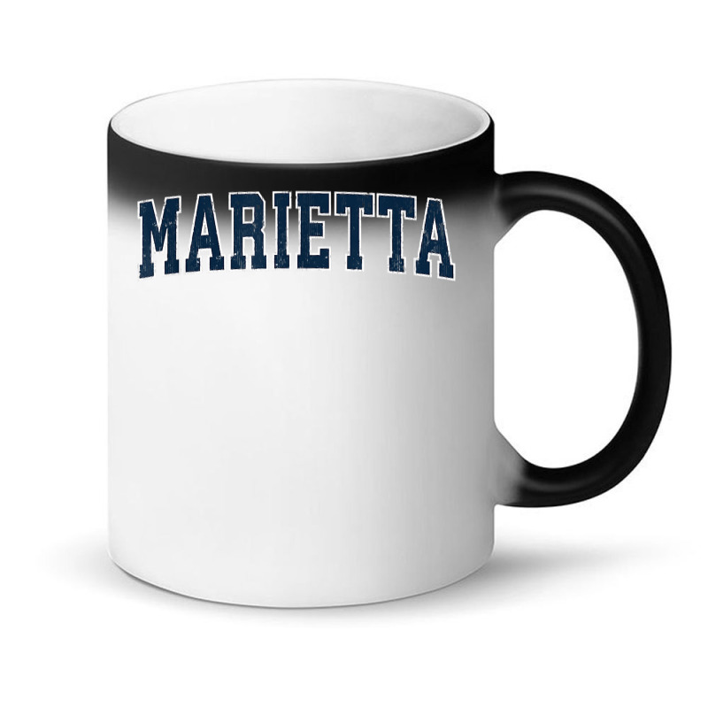 Marietta Georgia Ga Vintage Sports Design Navy Design T Shirt Magic Mug | Artistshot