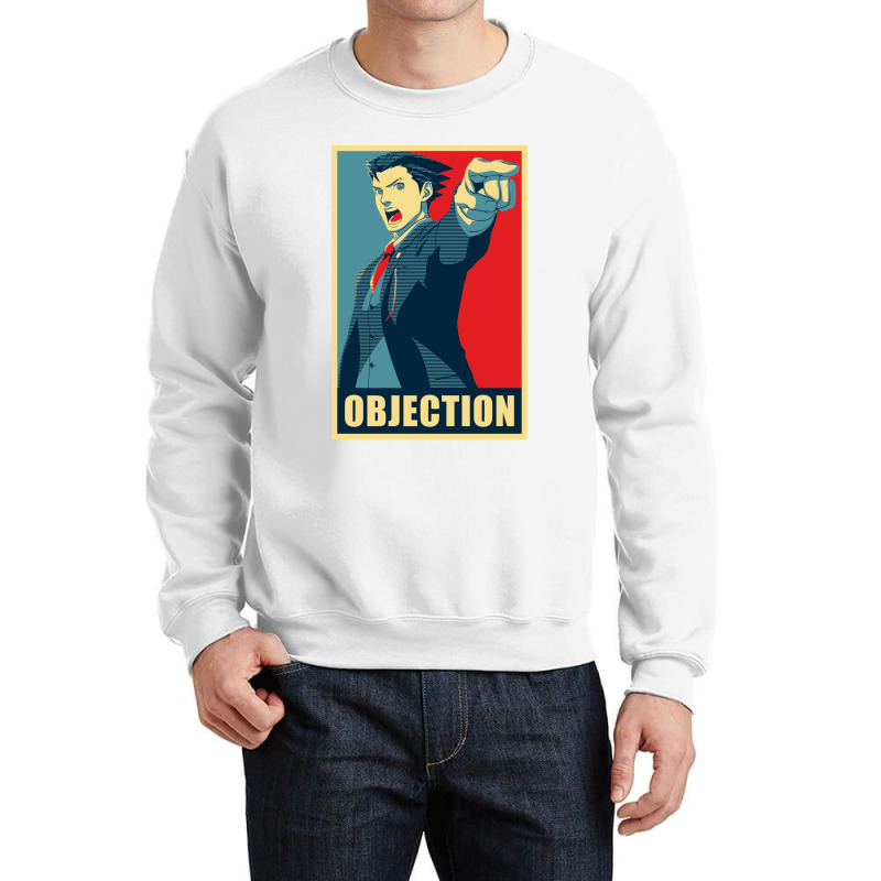 Objection Canvas Print Crewneck Sweatshirt | Artistshot