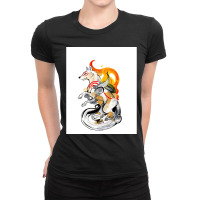 Okami Amaterasu Ladies Fitted T-shirt | Artistshot